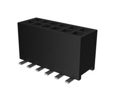 AMPHENOL COMMUNICATIONS SOLUTIONS 20021321-00006T4LF PCB Receptacle, Board-to-Board, 1.27 mm, 2 Rows, 6 Contacts, Surface Mount Straight