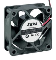 SEPA PLB60A24A24SE16A DC Axial Fan, 24 V, Square, 60 mm, 25 mm, Ball Bearing