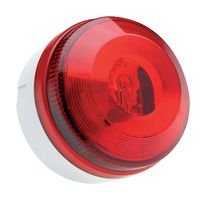 MOFLASH SIGNALLING X195-02WH-SB-02 Beacon, Continuous/Flashing, Red, 28 V, IP65, 104 mm x 73 mm, X195 Series