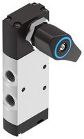 FESTO 4106817 Selector Valve, Manual, 5/2 Way, Bistable, G1/4, 1200 l/min, -0.95 bar to 10 bar, VHEF Series