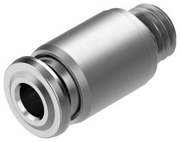 FESTO 8085658 Push-In Fitting, M7, 16 bar, 4 mm Outer Dia Tube, Stainless Steel