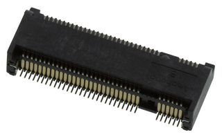 AMPHENOL COMMUNICATIONS SOLUTIONS MDT420B03001 Card Edge Connector, Dual Side, 67 Contacts, Surface Mount, Straight