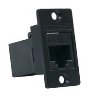 SWITCHCRAFT/CONXALL NHRJ45D6B Modular Connector, RJ45 Jack, 1 x 1 (Port), 8P8C, Cat6, Panel Mount