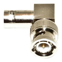 MUELLER ELECTRIC BU-P3534 RF / Coaxial Adapter, BNC, Jack, BNC, Plug, Right Angle Adapter, 50 ohm