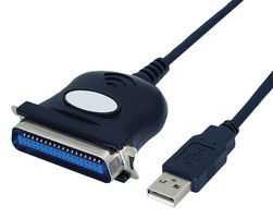 ROLINE 12.02.1092 Smart Cable Assembly, USB to IEEE1284 Converter, Free/Stripped End, 1.8m/5.9ft