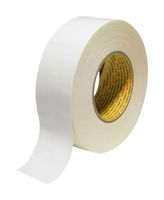 3M 389, WHITE, 50M X 50MM Tape, Cloth, White, 50 m x 50 mm