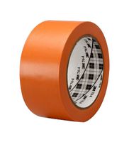 3M 764L ORANGE , 33M X 50MM Tape, General Purpose, Vinyl, Orange, 33 m x 50 mm