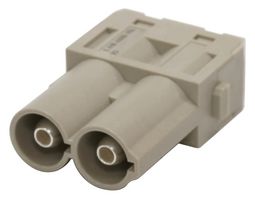 MULTICOMP PRO MP009478 Heavy Duty Connector, MP-HM INSERTS, Module, 2 Contacts, Receptacle, Screw Socket