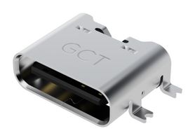 GCT USB4135-GF-A USB Connector, 3A, 48V, USB Type C, Receptacle, 6 Ways, Surface Mount, Horizontal