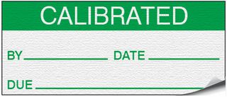 MULTICOMP PRO MP009752 Label, Write-On, 16 mm, 38 mm, Vinyl Cloth, Calibration (By, Date, Due)