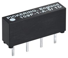 PICKERING 109P-1-A-12/2D Reed Relay, SPST-NO, 12 VDC, Micro-SIL 109 Series, Through Hole, 1 kohm, 500 mA