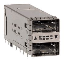 MOLEX 171722-1002 Pluggable I/O Connector, zQSFP+, 76 Contacts, 2 x 1 (Stacked), Through Hole Right Angle