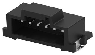 TE CONNECTIVITY 4-2336678-6 Pin Header, Black, Key B, Wire-to-Board, 2 mm, 1 Rows, 6 Contacts, Surface Mount Right Angle