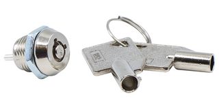 E-SWITCH KO106A102 Keylock Switch, Off-On, SPST, KO Series, 2 Position, Solder Lug, 1 A