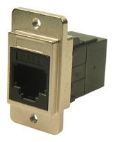 MULTICOMP PRO MP-CP30724M3 In-Line Adapter, Nickel Frame, Adaptor, In-Line, RJ12, RJ12, MP DUAL SLIM RJ12 FEEDTHROUGH