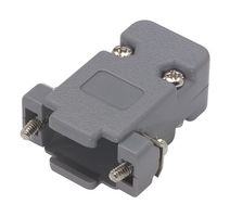 L-COM SDC9G D Sub Backshell, DE, 180°, Plastic Body