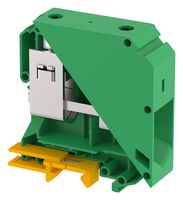 ELKAY KUT95/ GREEN DIN Rail Mount Terminal Block, Feed Thru, 2 Ways, 2 AWG, 0000 AWG, 95 mm², Screw, 232 A