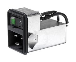 SCHURTER 3-136-813 Filtered IEC Power Entry Module, IEC C20, Medical, 20 A, 250 VAC, 2-Pole Switch