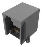 GCT MJ3245-66-0 Modular Connector, Modular Jack, 1 x 1 (Port), 6P6C, Cat3, Through Hole Mount