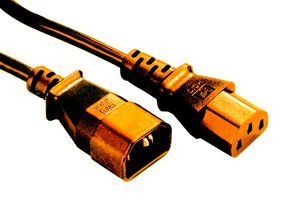MULTICOMP PRO GW-151806 Mains Power Cord, IEC 60320 C14 to IEC 60320 C13, 3 m, 10 A, 250 V, Orange