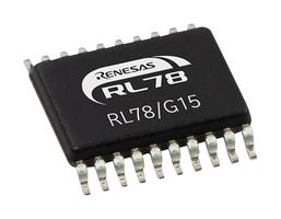 RENESAS R5F12068MSP#30 8 Bit MCU, RL78 Family RL78/G1x Series RL78/G15 Group Microcontrolles, 16 MHz, 8 KB, 20 Pins
