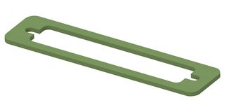 KEMTRON - TE CONNECTIVITY 95-22019 EMI Shielding Gasket, Petroleum Resistant, Nickel Plated Graphite, 17.5mm L x 74.4mm W x 1.6mm D