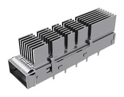AMPHENOL COMMUNICATIONS SOLUTIONS UE36D1620005A4A Cage, QSFP-DD, 1 x 1 (Single), With Heat Sink, Without Light Pipe, Press-Fit