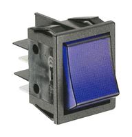 MULTICOMP PRO MP011254 Rocker Switch, DPST-NO, Illuminated, Panel Mount, Blue, MP Rocker Switches DPST