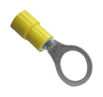MUELLER ELECTRIC BU-190700153 Ring Tongue Terminal, 3/8", 10 AWG, Yellow