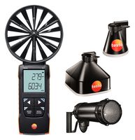 TESTO TESTO 417 KIT 2 Anemometer, Testo 417 kit 2, 0.3m/s to 20m/s, 0 °C to 50 °C, 277 mm