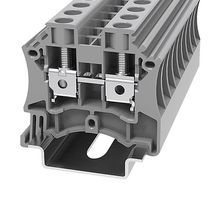 METWAY ELECTRICAL INDUSTRIES DC6-11020000047 DIN Rail Mount Terminal Block, 2 Ways, 22 AWG, 8 AWG, 6 mm², Screw, 41 A