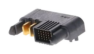 MOLEX 46437-9317 Rectangular Power Connector, R/A, 30Signal+2Pwr, 32 Contacts, Ten60 46437 Series, PCB Mount