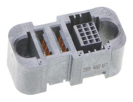 MOLEX 46562-9312 Rectangular Power Connector, 15Signal+2Pwr, 17 Contacts, Ten60 46562 Series, PCB Mount, Press Fit