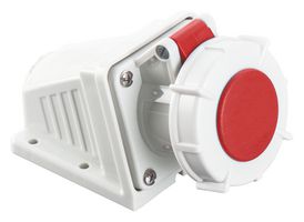 MULTICOMP PRO MP011088 Industrial Pin & Sleeve Connector, MP-CEE, Socket, 3P+N+E, Surface Mount, Red, IP67, 16A, 400V
