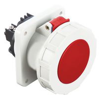 MULTICOMP PRO MP011108 Industrial Pin & Sleeve Connector, MP-CEE, Socket, 3P+E, Panel Mount, Red, IP67, 63A, 400V