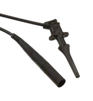 POMONA 6248-12-0 Test Lead, Minigrabber, Hook Clip to 4mm Banana Socket, Black, 300 Vrms, 5 A, 304.8 mm