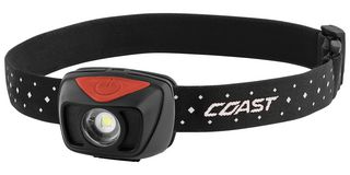 COAST PS60 Torch, Head Light, LED, 400 lm, 36.88 m, AAA Batteries x 3, ALKALINE POWER Series