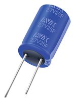 KYOCERA AVX SCCV40E506SRBQ Supercapacitor, 50 F, 3 V, Radial Leaded, -10%, +30%, 8 mm, 1000 hours @ 65°C