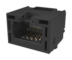 AMPHENOL COMMUNICATIONS SOLUTIONS RJE3B1880402 Modular Connector, RJ45 Jack, 1 x 1 (Port), 8P8C, Cat6, IP20, Surface Mount