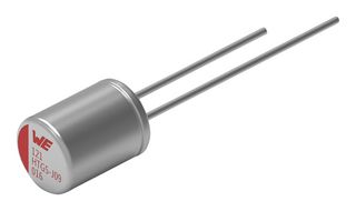 WURTH ELEKTRONIK 870575875006 Hybrid Aluminium Electrolytic Capacitor, 56 µF, ± 20%, 63 V, Radial Leaded, 0.022 ohm