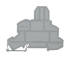 WAGO 2002-1091 Accessory, Grey, Wago TOPJOB S 2002 Series Snap-On Mount Terminal Blocks, End Plate