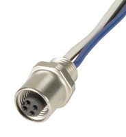 HARTING 21470000007 Sensor Cable, A Coded, M5 Receptacle, Free End, 4 Positions, 200 mm, 7.9 "