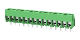 MULTICOMP PRO MP011996 Wire-To-Board Terminal Block, 3.5 mm, 14 Ways, 24 AWG, 18 AWG, 1 mm², Screw