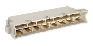 TE CONNECTIVITY - ERNI 414575-E DIN 41612 Connector, R/A, 15 Contacts, Plug, 7.62 mm, 2 Row, z + d