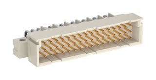 TE CONNECTIVITY - ERNI 254324-E DIN 41612 Connector, R/A, 48 Contacts, Plug, 2.54 mm, 3 Row, a + b + c