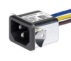 SCHURTER 3-132-197 Filtered IEC Power Entry Module, IEC C14, Medical, 10 A, 250 VAC