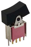 MULTICOMP PRO MP-R3-2B-B-SB5-G-14 Rocker Switch, Subminiature, IP67, On-On, SPDT, Non Illuminated, Through Hole, Black