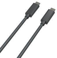 ROLINE 11.02.9105 USB Cable, Type C Plug to Type C Plug, 2 m, 6.6 ft, USB 4.0, Black, E-Marked Cable