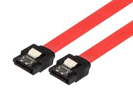 L-COM CASATAL-36 Computer Cable, SATA Data 7 Way Socket, Latching, SATA Data 7 Way Socket, Latching, 3 ft