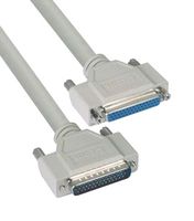 L-COM CHD44MF-15 Computer Cable, HD-44 Plug, HD-44 Receptacle, 15 ft, 4.6 m, Light Grey, CHD44MF Series